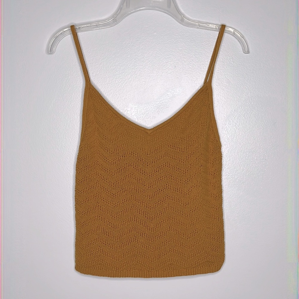 Kendall & Kylie Knit Camisole Top Dark Orange Size M - Picture 1 of 5